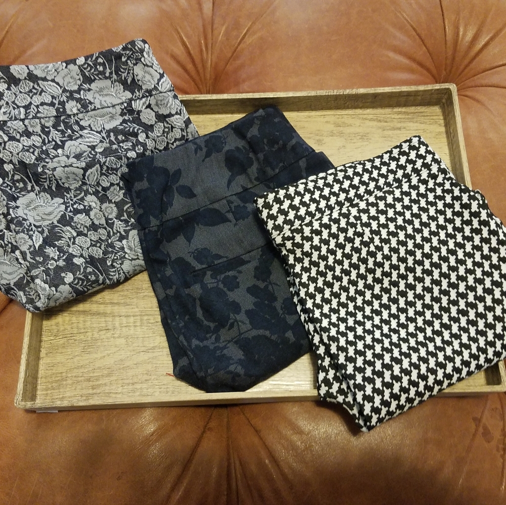 Stretch dress pants size M, lot of 3 pairs